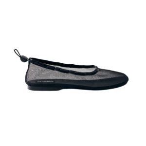 GILL MESH BLACK BALLET FLATS