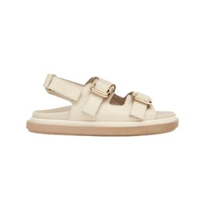 Inspiratie uit mannencollecties cream leather sandals