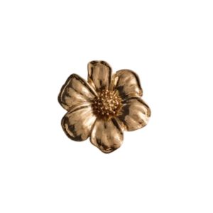 Inspiratie uit mannencollecties Metalen bloembroche