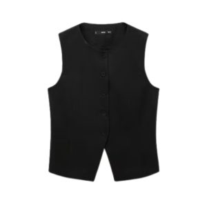 Inspiratie uit mannencollecties Mango Recht lyocell gilet