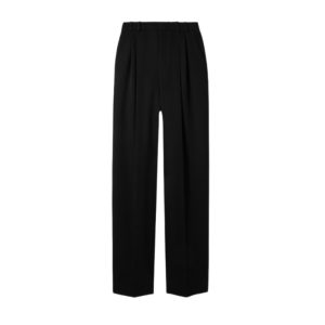 Inspiratie uit mannencollectie SAINT LAURENT Pleated grain de poudre wool wide-leg pants