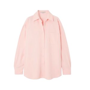 Inspiratie uit mannencollecties STELLA MCCARTNEY Oversized crepe shirt