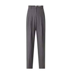 Inspiratie uit mannencollectie The Frankie Shop Gelso high waist straight fit pantalon in wolblend