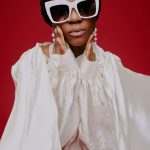 Grote zonnebril, statementaccessoires lente