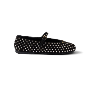 Ballerina's met studs van Prada