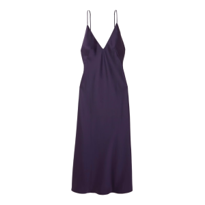 leset satijnen midi-jurk