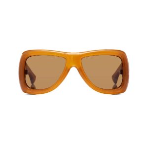 Oranje zonnebril van Saint Laurent