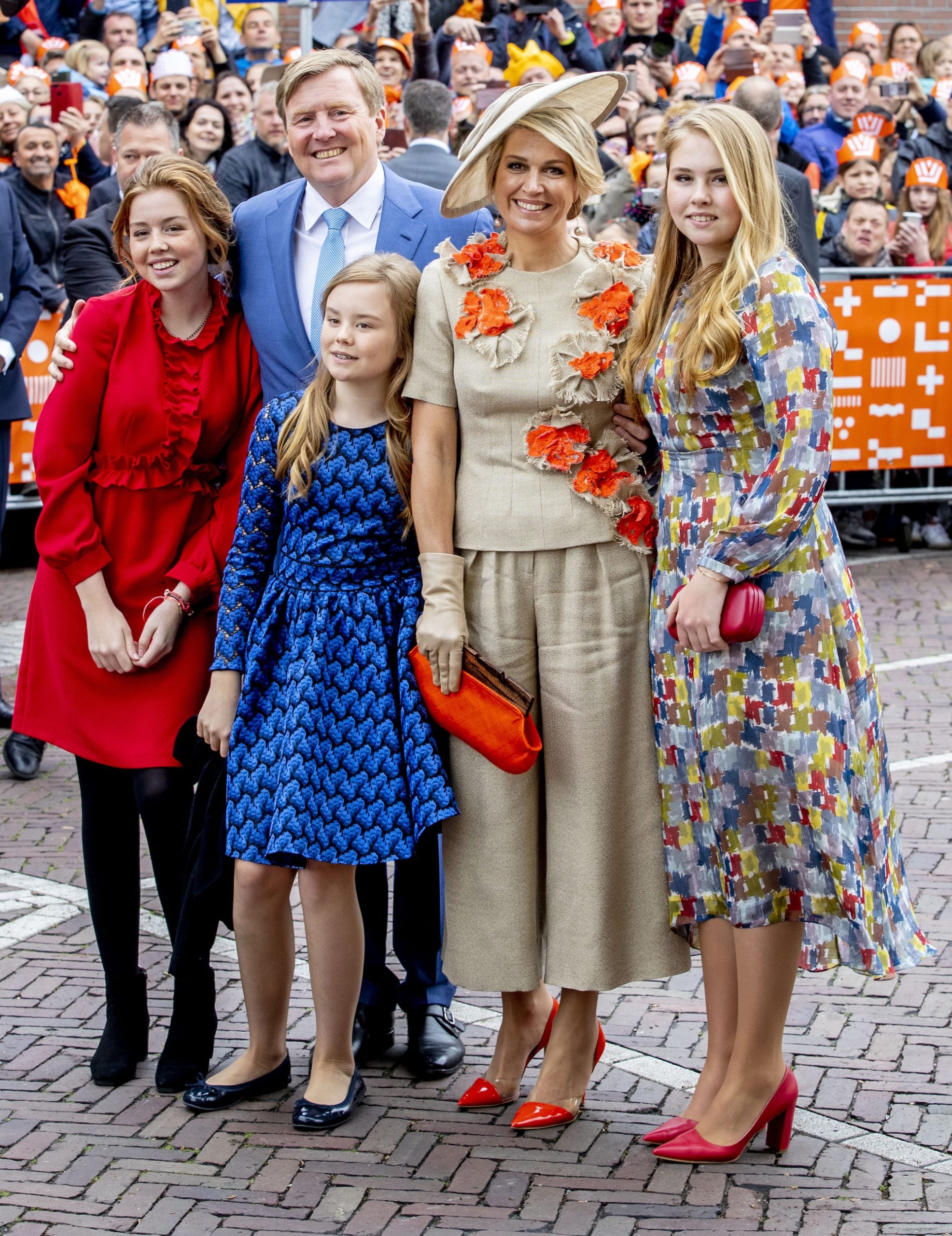 De koninklijke familie op Koningsdag 2019