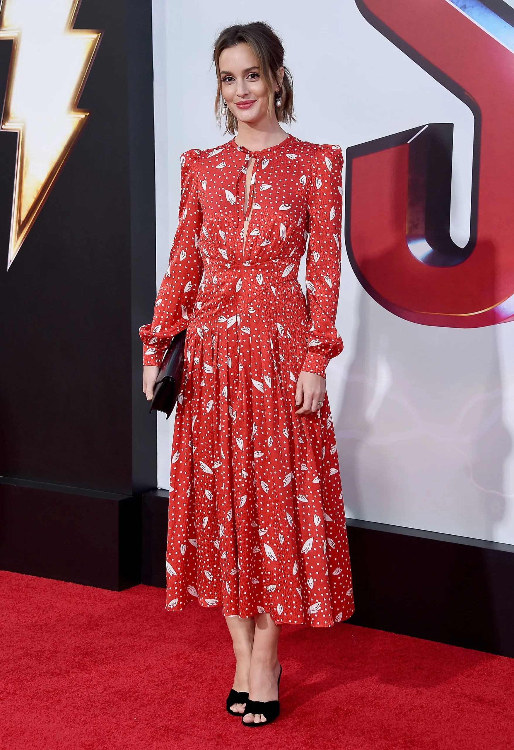Leighton Meester in Alessandra Rich in 2019