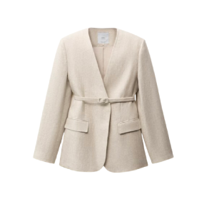 Linnen blazer van Mango