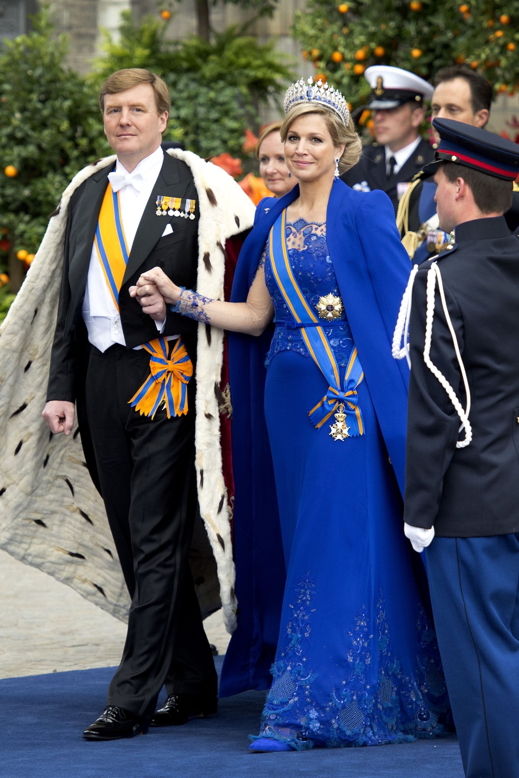 Máxima op de dag van de kroning van Willem-Alexander in 2013