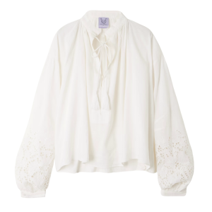 thierry colson broderie anglaise linnen blouse