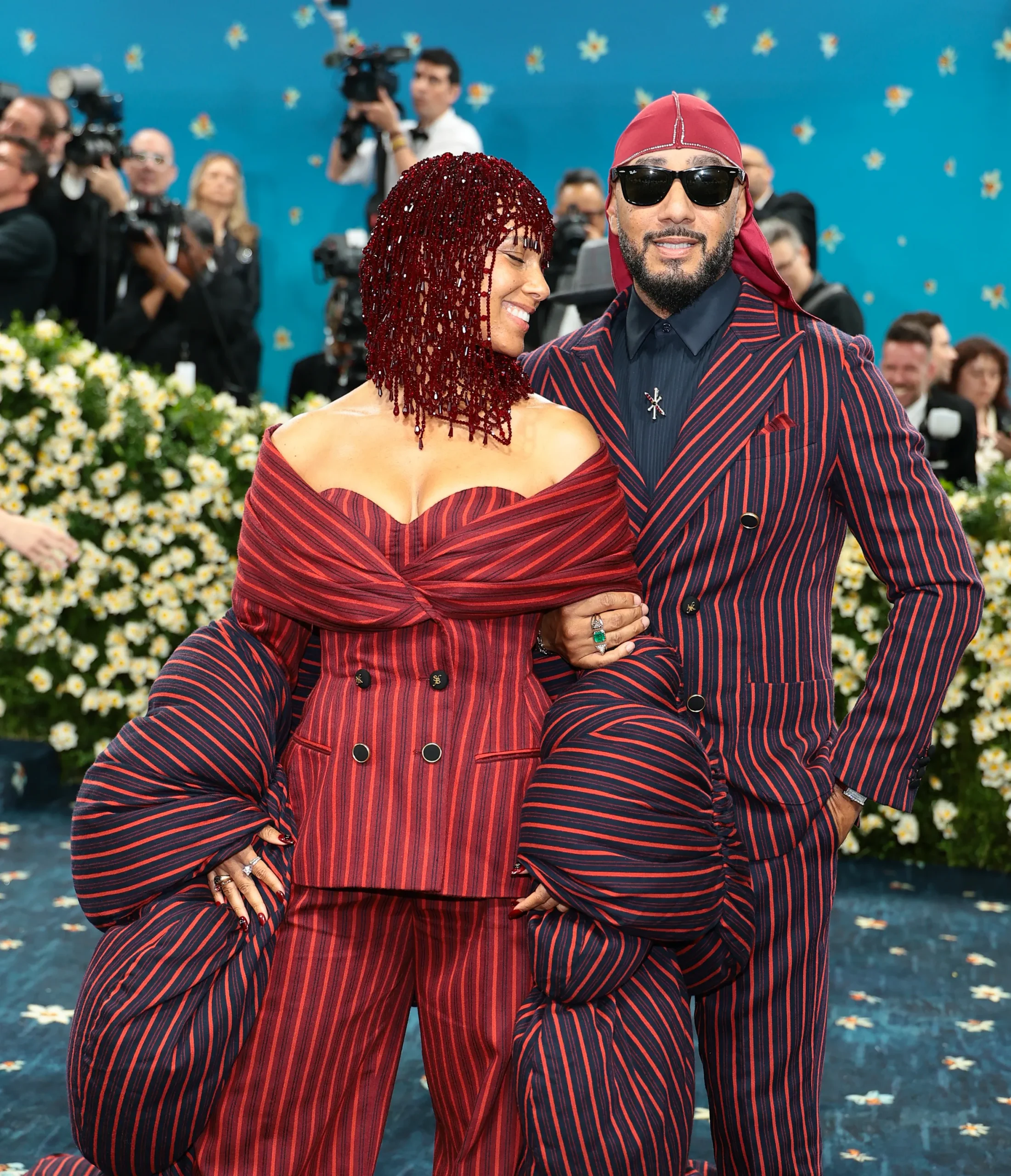 Alicia Keys en Swizz Beatz op het met gala 2025