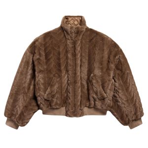 Faux fur-jas van Balenciaga