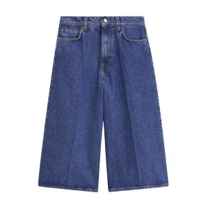 Donkerblauwe denim short van Filippa K