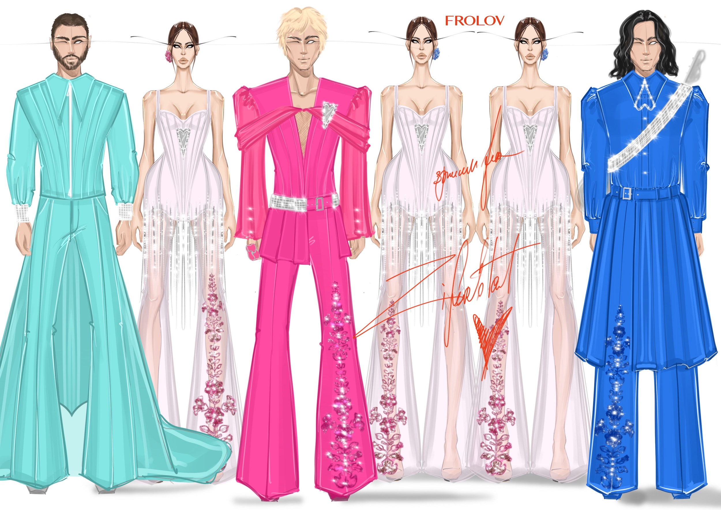 Schets outfit Eurovisie Songfestival Oekraine