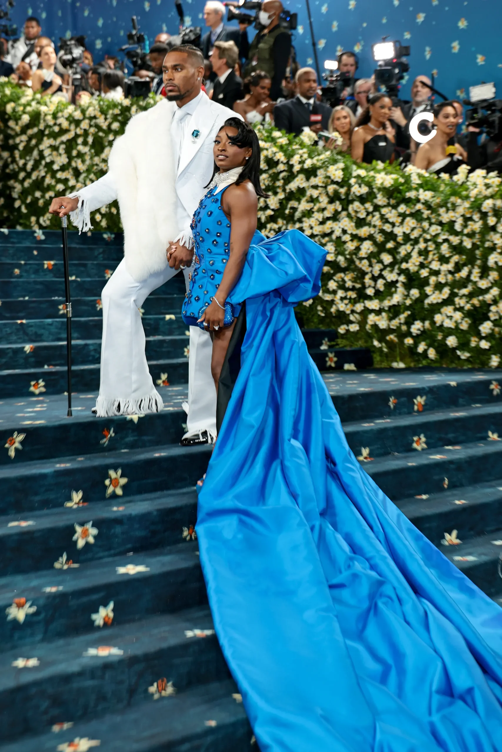 Jonathan Owens en Simone Biles op het met gala 2025