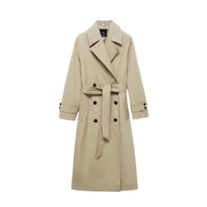 Trenchcoat guide. Lange oversized double-breasted blazer van Mango