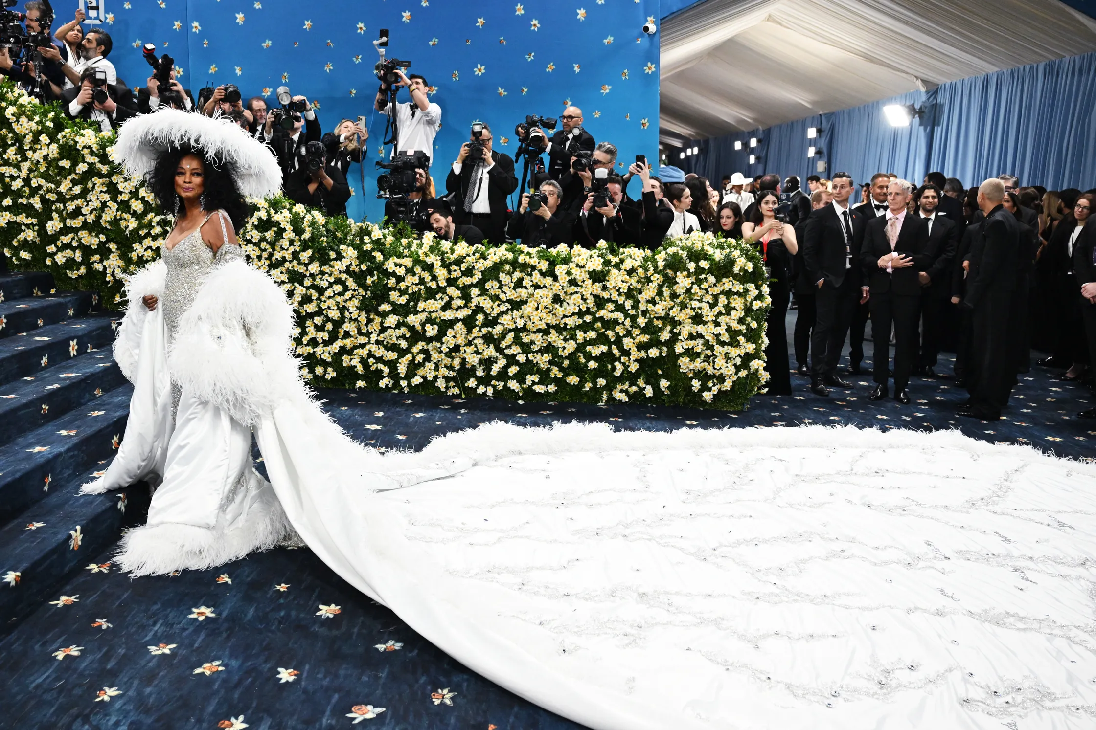 Diana Ross op het Met Gala 2025.