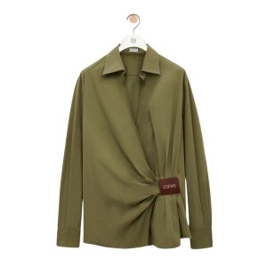 Blouse met drapering van Loewe