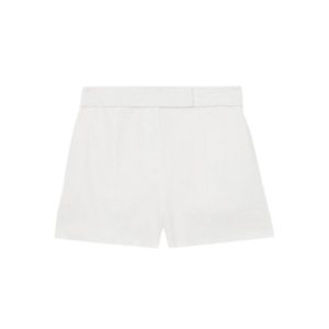 Reiss Fawn high waist wide fit korte broek van linnen