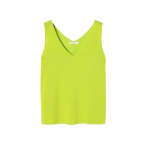 Mouwloze top van Tatuum in neongroen