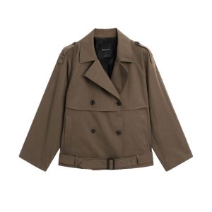 Korte trenchcoat van Massimo Dutti