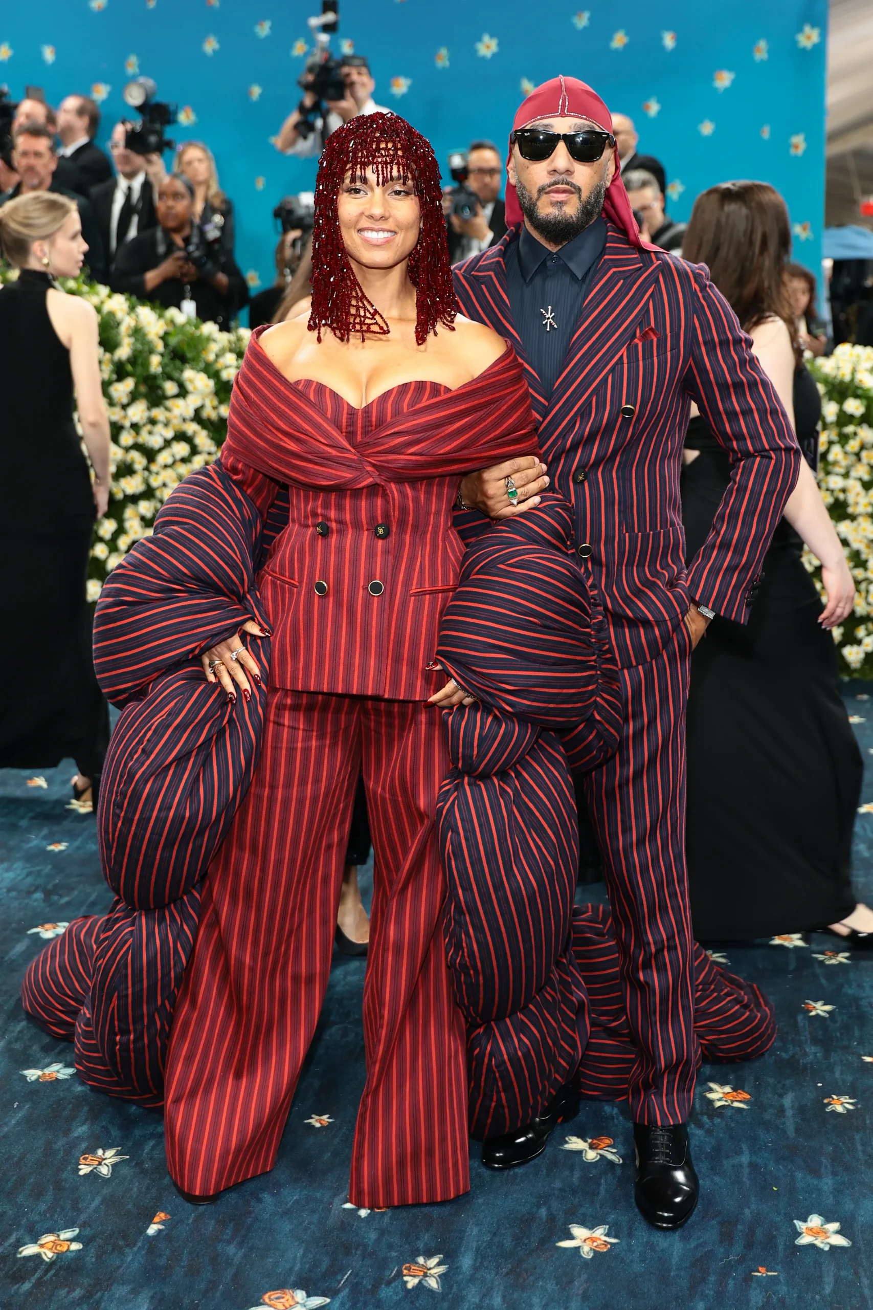 Alicia Keys en Swizz Beatz bij het Met Gala 2025