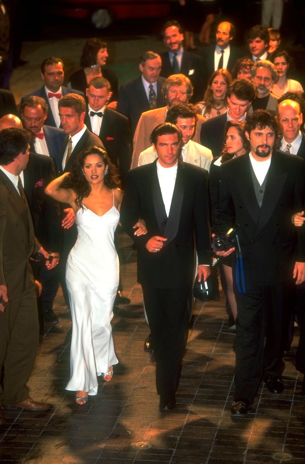 Salma Hayek tijdens het Cannes Film Festival in 1995