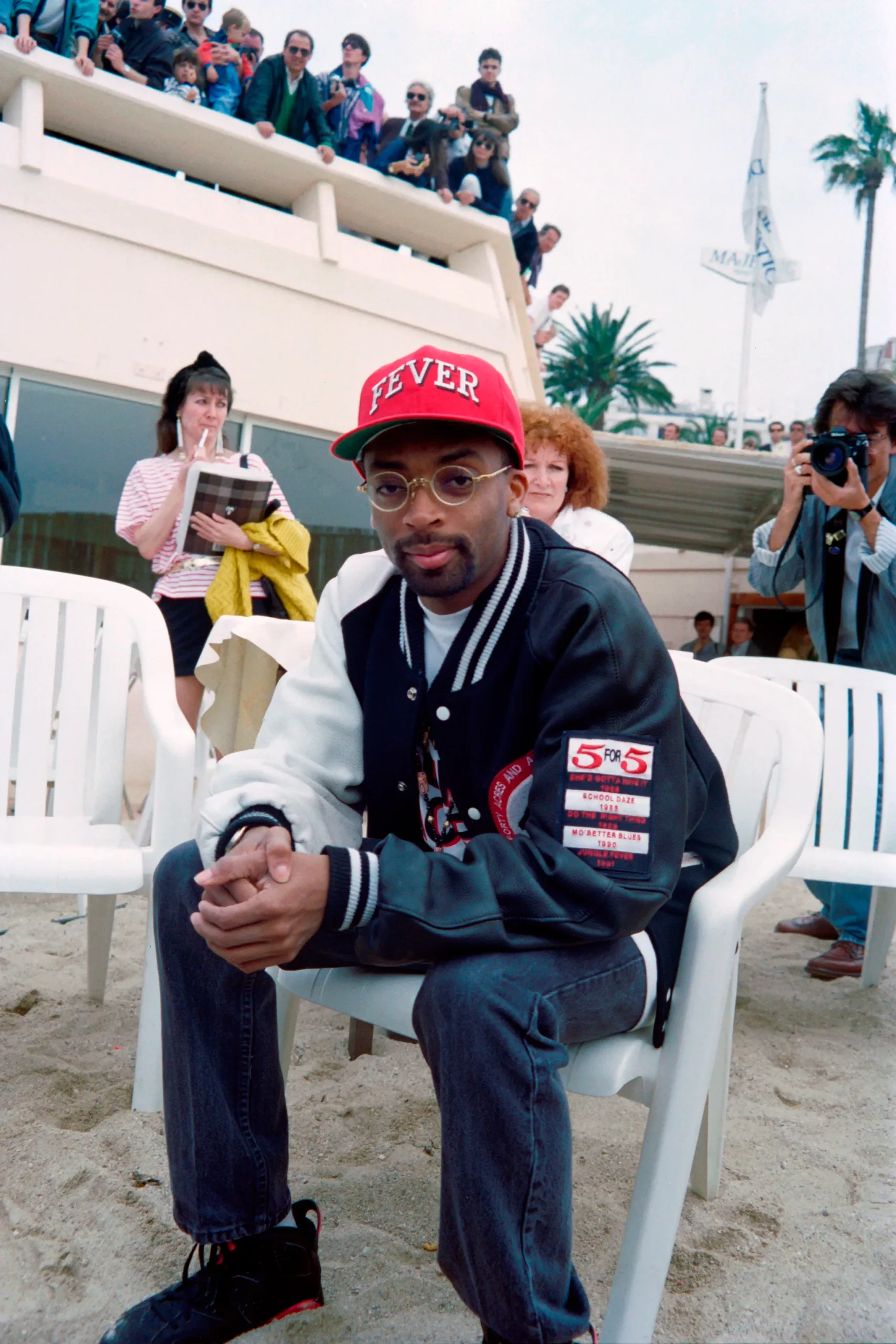 Spike Lee tijdens het Cannes Film Festival in 1991