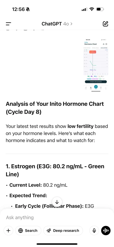 chatgpt zwangerschap screenshot