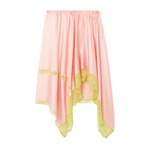 dries van noten lace satin skirt