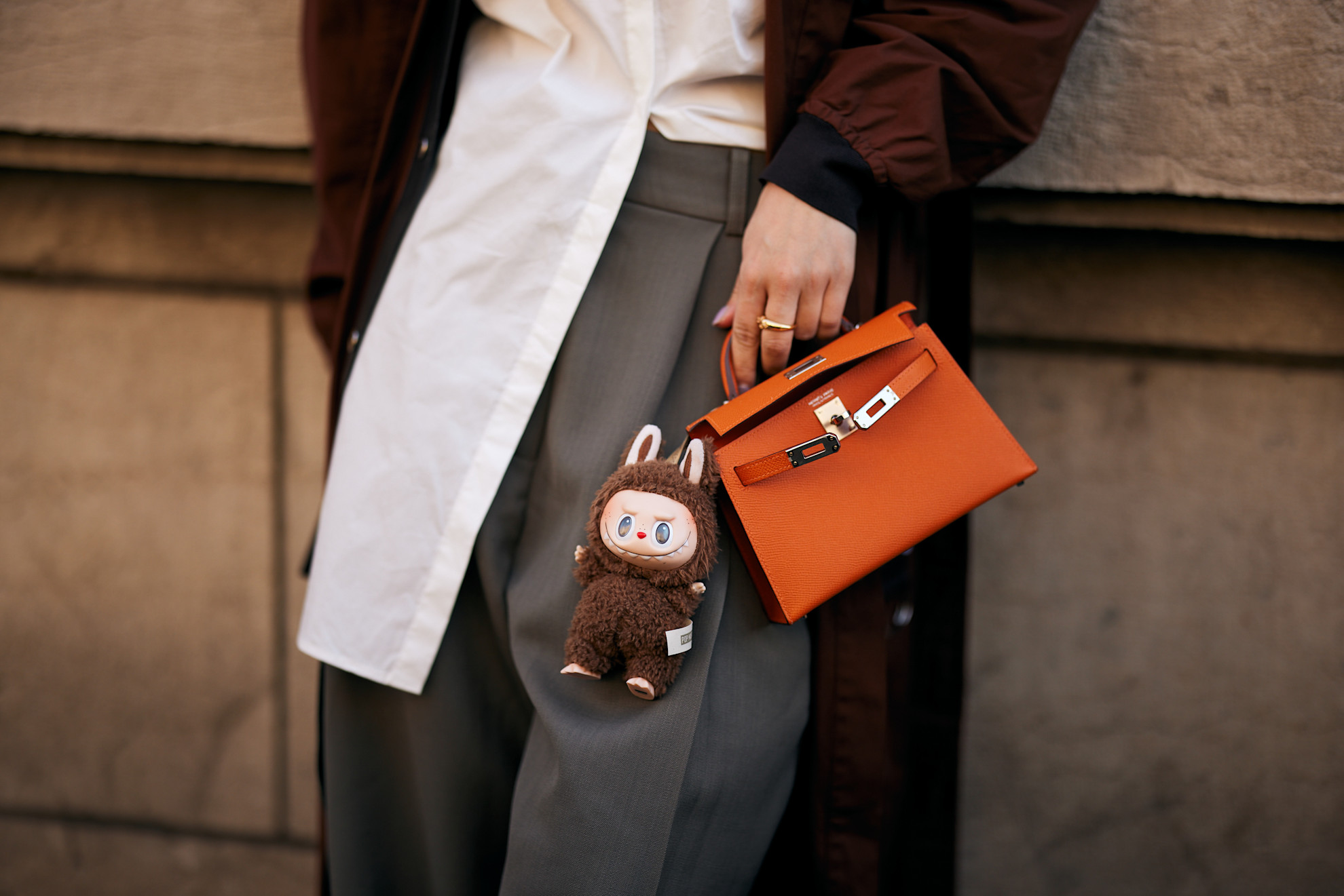 labubu bag charm tas