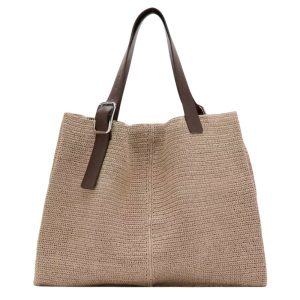 Rieten tas van Mango