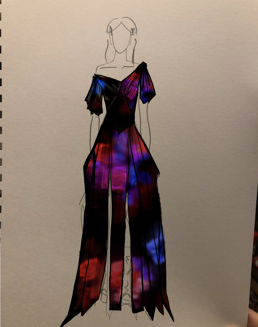 Ontwerp van de Zwitserse jurk