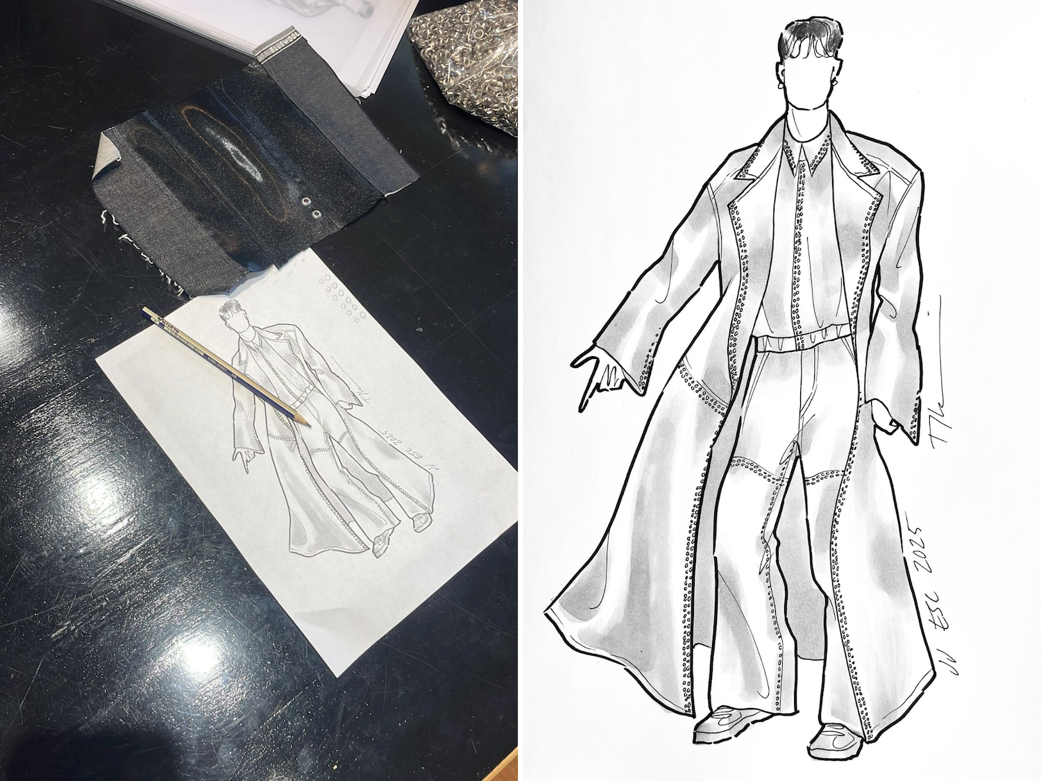 Outfit van JJ op het Eurovisie Songfestival 2025