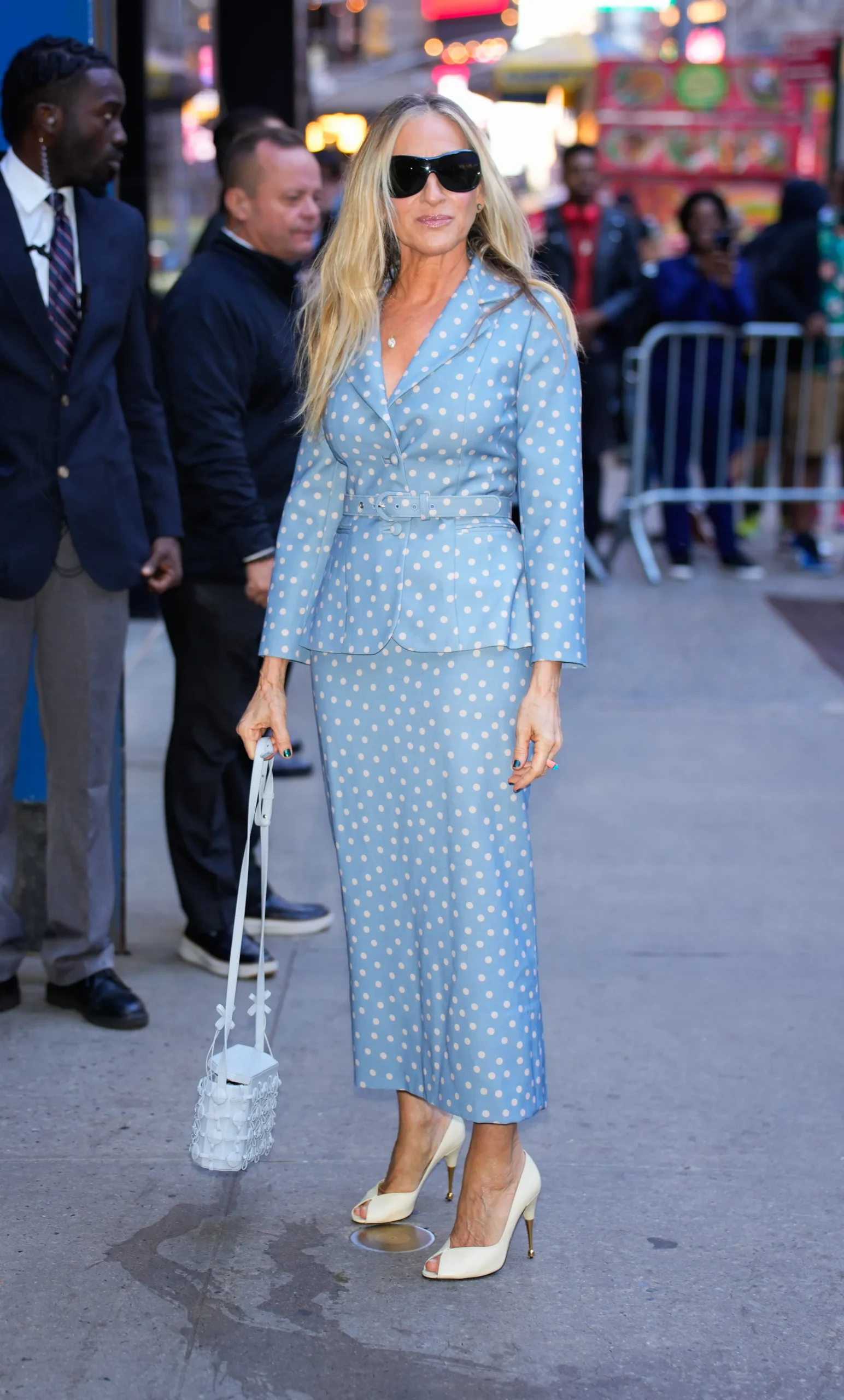 Sarah Jessica Parker draagt polkadots