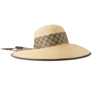 zonnehoed - dames hoed voor de zomer met brede rand - gucci