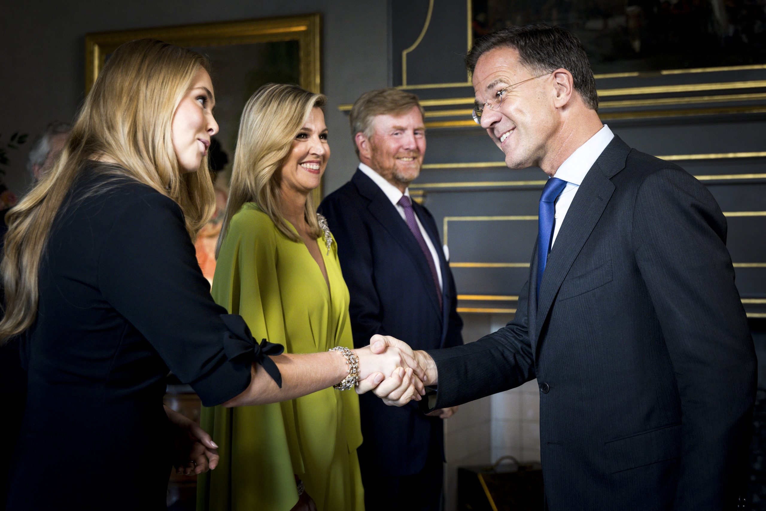 Amalia maxima Willem-Alexander mark rutte navo diner