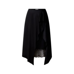 Acne Studios Minirok van satijn met details van kant