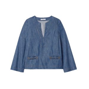 Denim tuniek met gevlochten details van Zimmerman