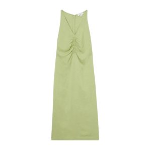 Reiss Pari midi jurk met plooidetail