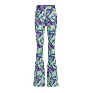 Flared broek met print