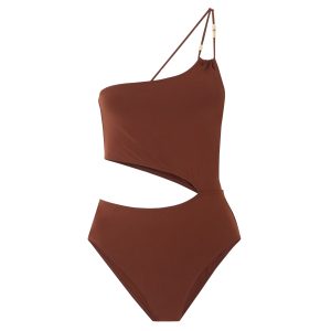 Badpak met one shoulder-ontwerp