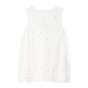 Top met broderie anglaise van Miguelina