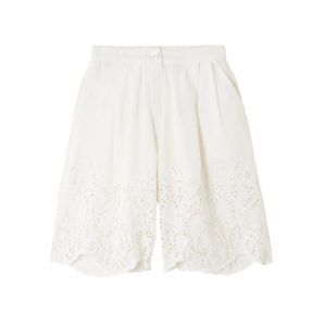 Shorts met broderie anglaise van Thierry Colson