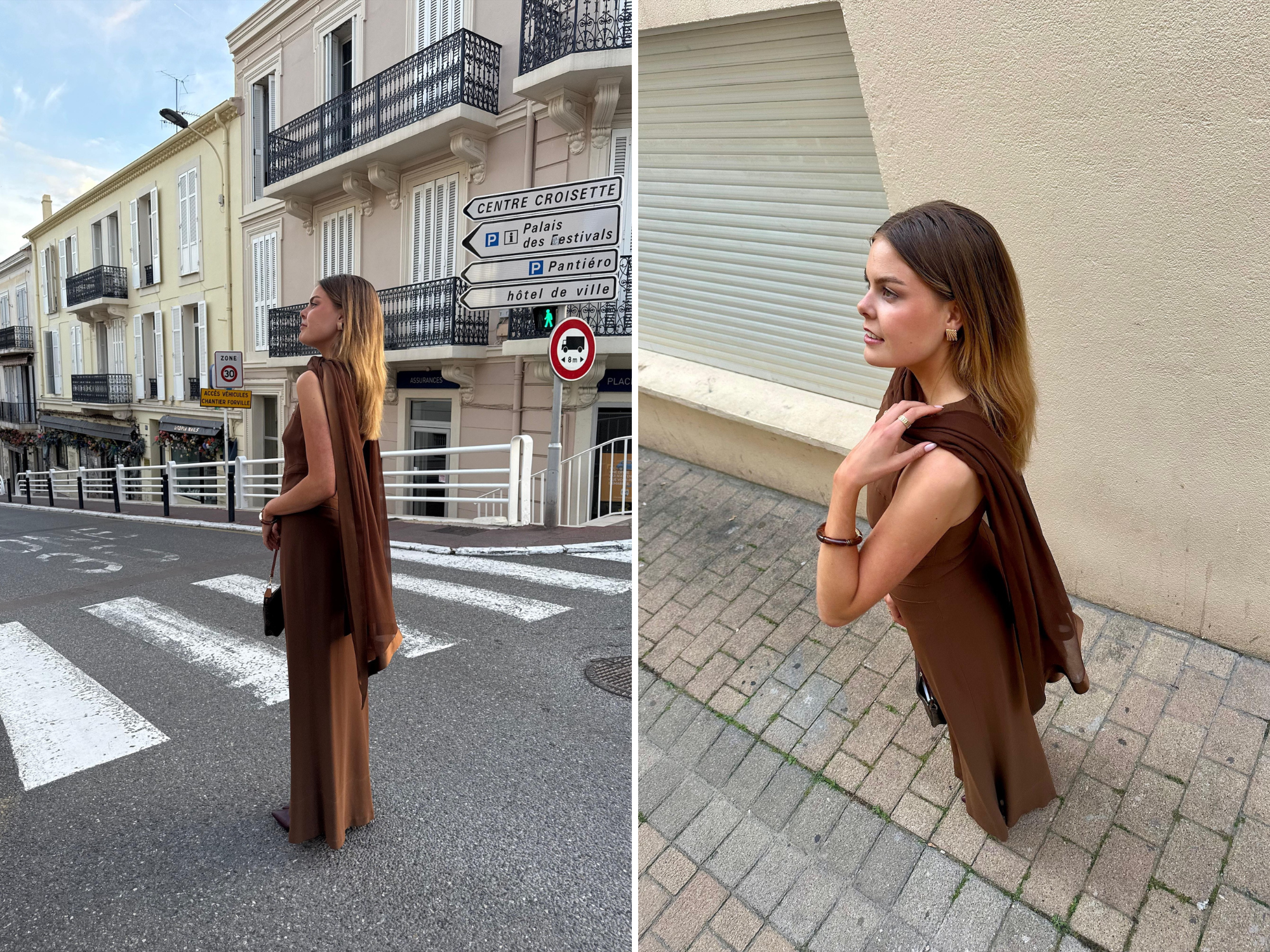 Eloise in een outfit van haar moeder