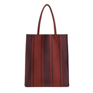 H&M gestreepte tote tas