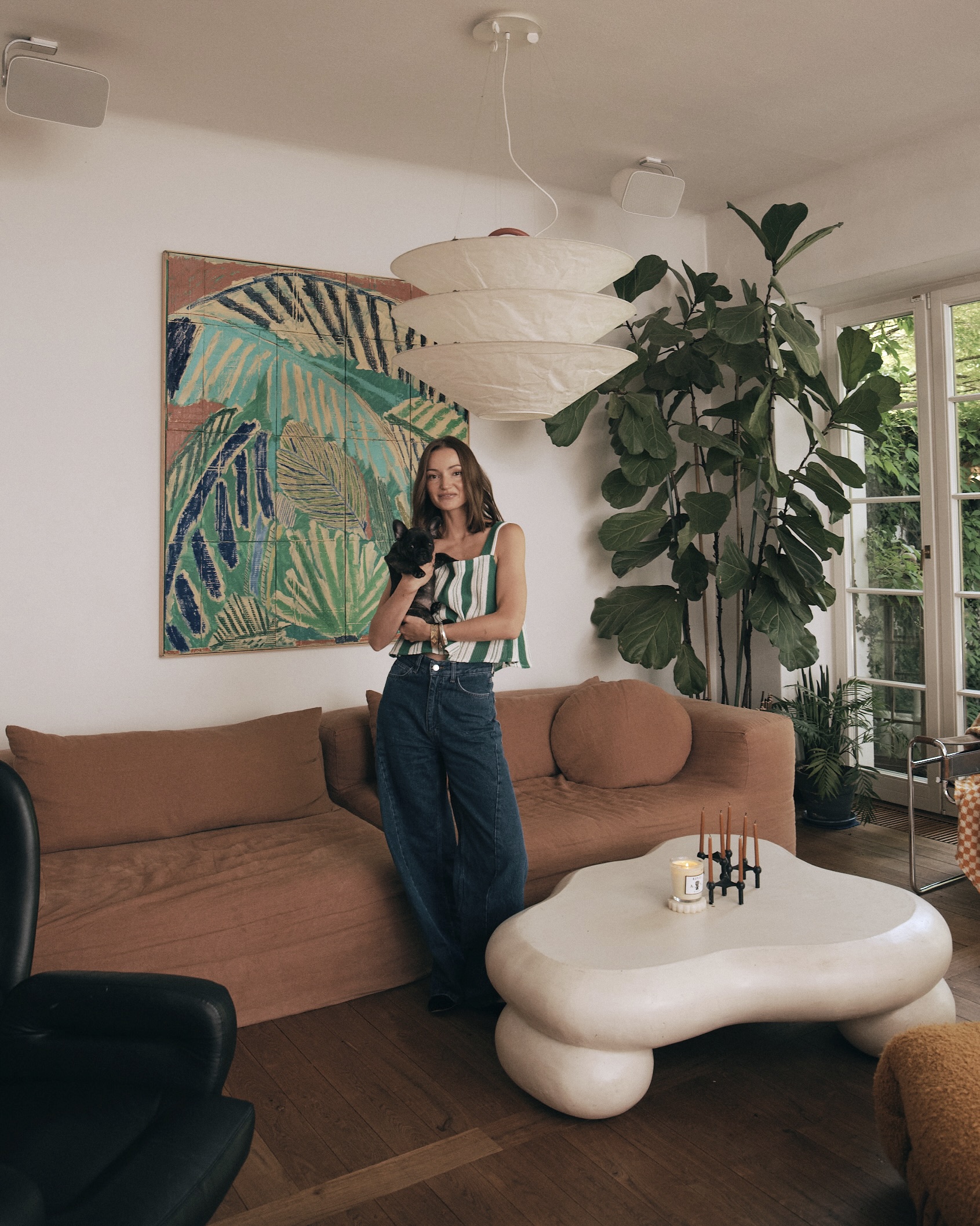 Justyna Przygońska in haar woning