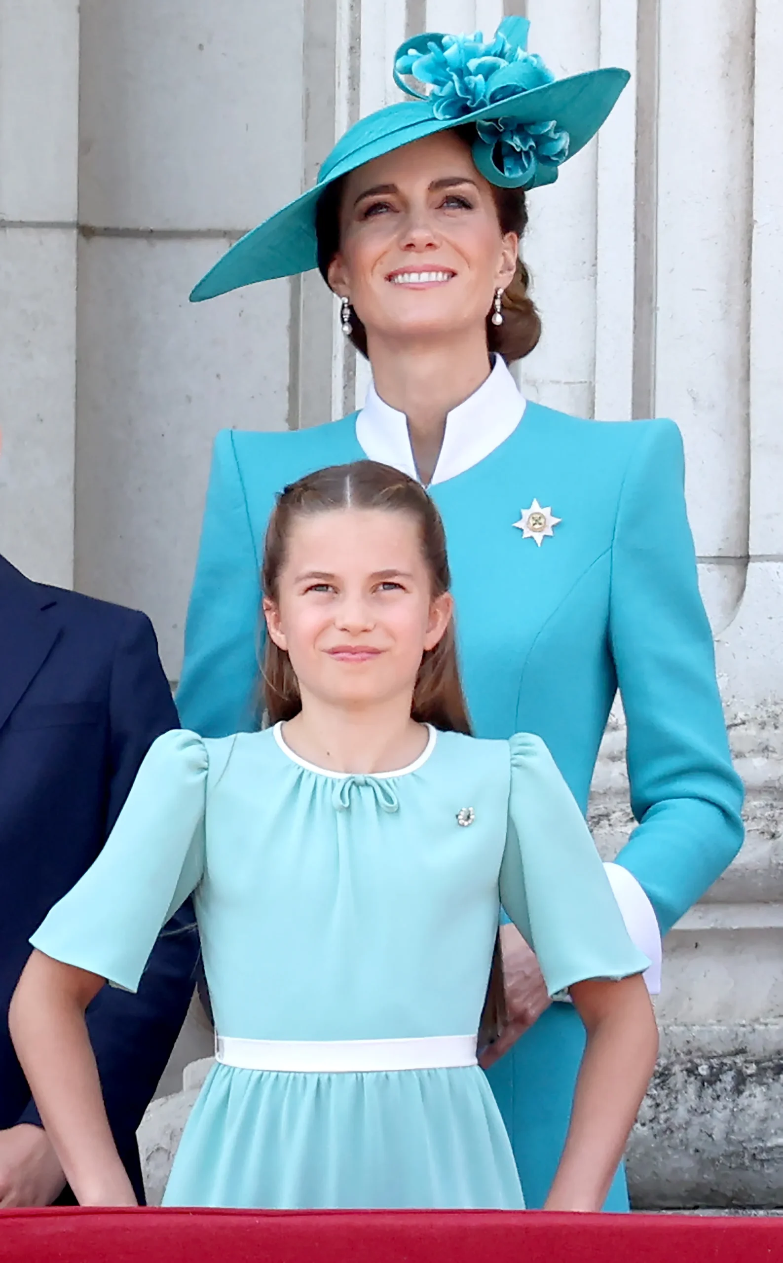 Kate Middleton en prinses Charlotte bij Trooping the Colour 2025